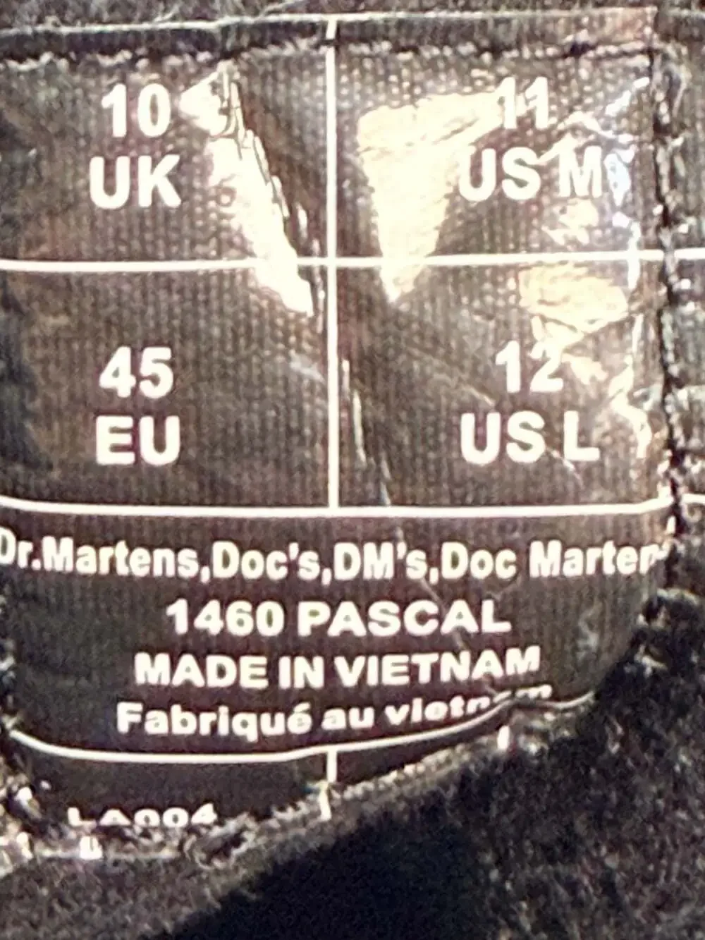 Dr. Martens 1460 Pascal WarmWair Black Leather Lace Up Boots
